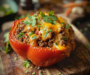 Flavor-Packed Crispy Air Fryer Taco Stuffed Peppers